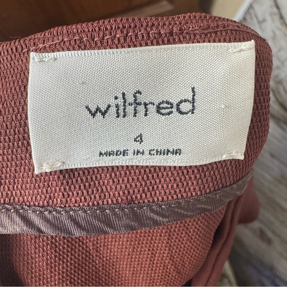 Wilfred Aritzia Size 4 Encoulement Jumpsuit Rust Brown Sleeveless Cropped V Neck - Picture 2 of 11